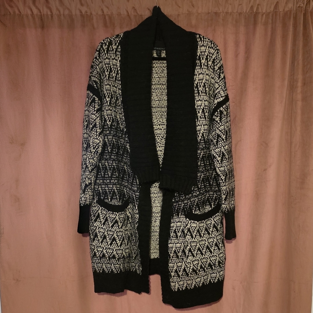 Cynthia Rowley Wool Alpaca Blend Open Front Cardigan